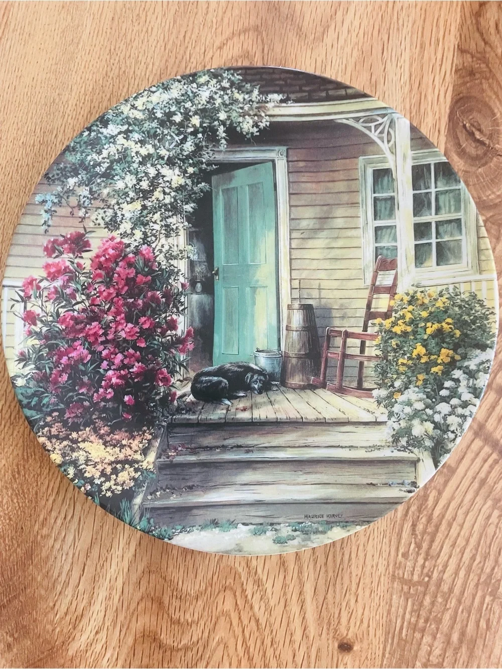 By: Maurice Harvey “ The Wooden Butter Churn” plate# 7516 A